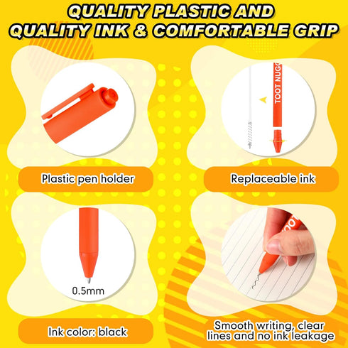 Crtiin 10 Pcs Funny Pens, Multicolored Snarky Office Pens with Complaining Quotes, Novelty Gifts for Friends (Negative)