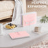 ThinkTex Accordion File Organizer, 12-Pocket Expanding Folders for Paper Receipts, Bills & Taxes, Pink