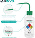 Safety Wash Bottles, 500ml, 6PCS Lab Rinse Squeeze Bottles, Printed for Acetone, Ethyl Alcohol, Distilled Water