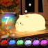 7-Color ZKLiLi Night Light, Cute Cat Nursery Lights USB Rechargeable Cat Lamp Nightlight Birthday Christmas Gift