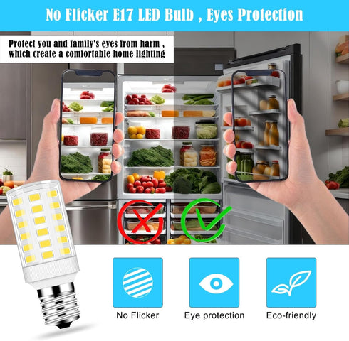 KEI D28x kel 2816x KEI D28a KEL2811 5304517886 LED Refrigerator Light Bulb Replacement - 6W 5000K E17 Intermediate Base