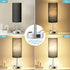 3 Dimmable Bulb Black Bedroom Table Lamp for Bedside - Way Touch Lamp USB C A Charging Ports and AC Outlet, Small Desk