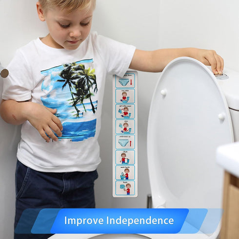 Fockety Potty Training Visual Schedule, ASD Toilet Schedule Teach Kids to Use Toilet, Special Education Classroom