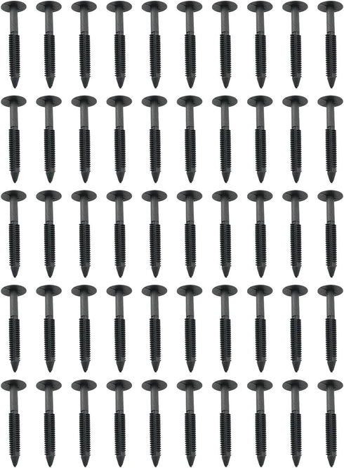 TAODAN 50PCS Nylon Rivet Press-on Blind Rivet 2 in/5.08 cm Vinyl Shutter Fastener