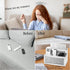 SWTHONY Mirrored Remote Control Holder, Crushed Diamond Wall Mount Caddy for Phone, Pad, Pen, Pencil, and Remote
