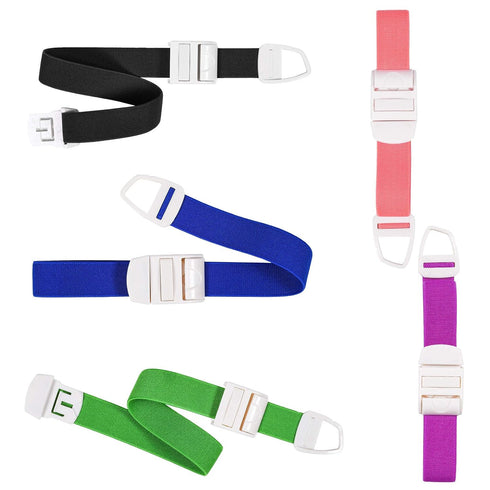 5 Pack Adjustable Tourniquets for Blood Drawing, Medical Emergency First Aid, Quick Release