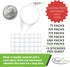 Royal Green Yellow Dot Stickers, 30mm, Great for Envelopes, Invitation Seals, Arts and Crafts, 750 Pack