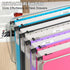 Plastic Hanging File Folders, Expandable Extra Capacity Hanging File Folder, 12 Pack Heavy Duty Folders (Colorful)