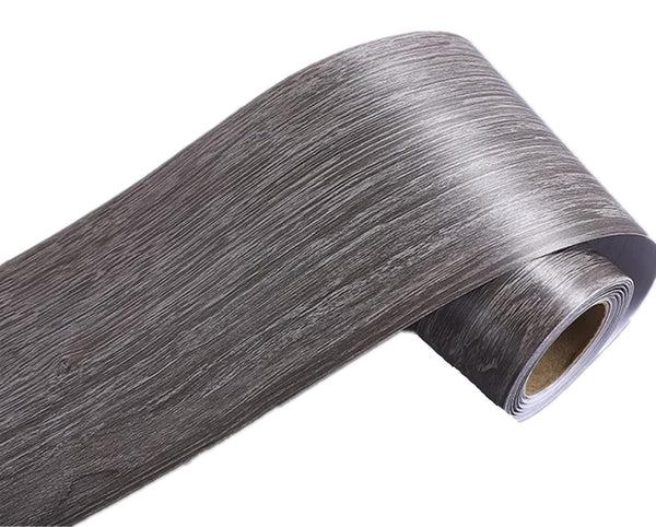 Amhao 5Meters Self-Adhesive Wood Grain Repair Tape, Dark Grey Repair Tape for Desk Chair Furniture