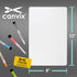 Magnetic Dry Erase Whiteboard for Refrigerator - Removable, Residue-Free Memo Board for Family, Kids, Home (12 x 8)