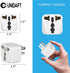 UK to US Travel Adapter, India to US Plug Adapter, Unidapt 2-Pack, Universal to American Outlet