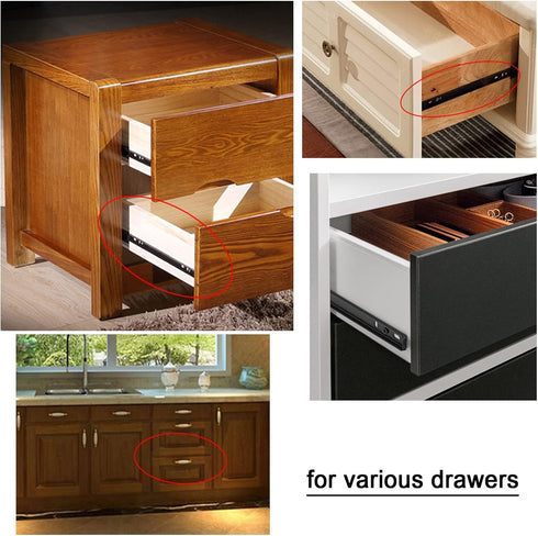 V3VOGUE Linear Slide Bearing - Drawer Ball Bearing Slides,for Bedside Cabinet, Wardrobe, Shoe Cabinet,undermount Drawer
