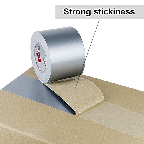 4 Inch Silver Duct Tape, Industrial Grade 4 inches x 55 Yards, Heavy-Duty Waterproof