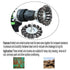 3PCS 3 Inch Knotted Wire Wheel Cup Brush Set, 1/4" Shank for Drill, Perfect for Rust Removal & Paint