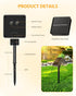 2 Pack 92Ft 240 8 Brightown Solar String Lights Outdoor Waterproof, LED Solar Lights Outdoor with Modes, Outdoor Light