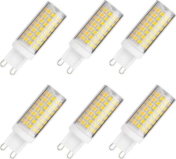 Welitesim 6pcs G9 LED Bulb 5W (50W Equivalent Halogen Replacement) 2700K Warm White,