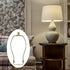 8 Inch Brass Lamp Harp Holder Kits with Finials, Light Duty Set of 2 DIY Lighting Accessories for Horn Frame Lampshade
