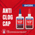 57 Grams (2 oz) Super Glue All Purpose with Anti Clog Cap, Cyanoacrylate Glue for Hard Plastics, DIY Craft, Metal