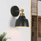 classy leaves Sconces Wall Lighting, Black and Gold Modern Bedroom Wall Sconces