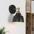 classy leaves Sconces Wall Lighting, Black and Gold Modern Bedroom Wall Sconces