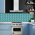 25Pcs Self-adhesive Mosaic Tile Transfer - Peel and Stick Waterproof Backsplash Tile Sticker for Home Decor (4x4inch)
