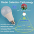 Motion Sensor Light Bulbs, Outdoor 15W (100W Equivalent), 3000K, E26 A21, Dusk to Dawn, Radar Activated, 2 Pack