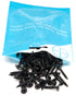 100pcs #6 x 1 Flat Head Phillips Drywall Screws, Carbon Steel 1022A, Black Phosphate