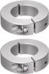 2pcs Shaft Collar, 25mm Bore Aluminum Alloy Set Screw Split Clamp-On Collars for Machine Tools