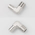 LTWFITTING 90 Degree Elbow Stainless Steel 316 Barb Fitting, 1/2" ID Hose x 3/8" Male NPT (Pack of 5)