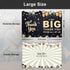 Large Thank You Card with Envelope, Jumbo Appreciation Card Black Gold, Giant Thank U Guest Book for Men Women Signing