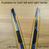 5pcs Right and Left Hand Self-Lock Cutter Knife - Black 9mm Snap Off Blades Utility Knife with Yellow Holder