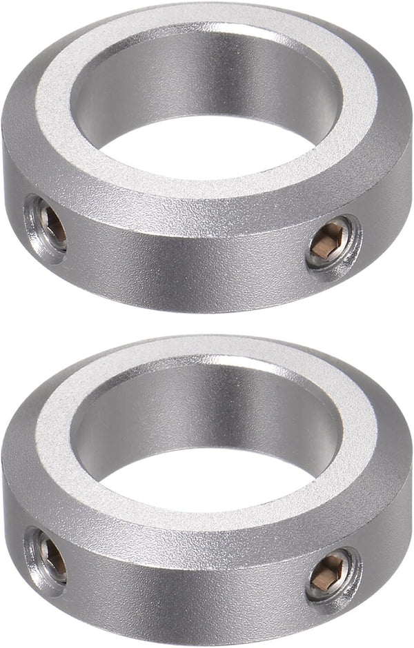 HARFINGTON 2pcs Shaft Collar Set Screw Aluminum Alloy 22mm Bore for Wheel Barrow Axle