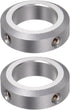 HARFINGTON 2pcs Shaft Collar Set Screw Aluminum Alloy 22mm Bore for Wheel Barrow Axle