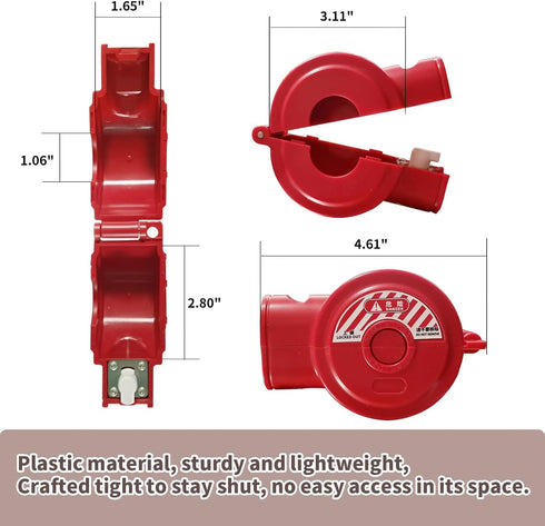 Tank,1 2-1/2 (1 Pack) Universal Gate Valve Lockout,Hose Bib Lock for Outdoor Faucet Knob/Water Spigot/Propane to in Dia