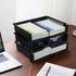 Wekioger Stackable Plastic Paper Organizer Tray, 6 Packs File Document Basket for Desk Organization