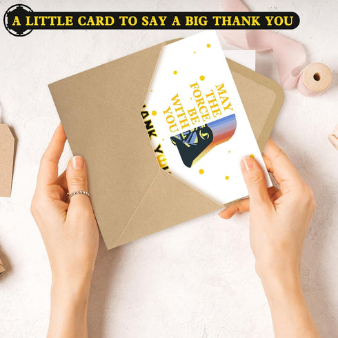 Tbwoet 4 6 48 Packs Star Thank You Cards Wtih Envelopes & Stickers,Greeting Note Blank Cards