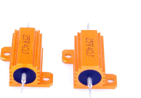 25 Watt 4 Ohm 5% Wirewound Resistor, Electronic Aluminium Shell Resistor, Pack of 2