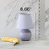 LT1196-PRP-2PK 8.66" 2-Pack Set Simple Designs Chic Little Globe Ceramic Table Lamp with Matching Tapered Shade