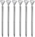 PATIKIL 6 Pack Black Ink Ballpoint Pen, Crystal Diamond Twist Metal Pen 1.0mm Medium Point for Journaling Style 1