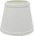 Aspen Creative 32862-2A 4" 6" 5" Small Hardback Empire Shape Chandelier Clip-On Lamp Shade, White, Top x Bottom x Slant