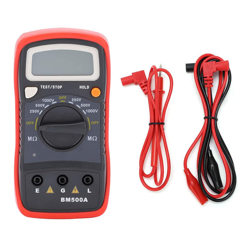 BM500A 1000V LCD Resistance Tester - Digital Insulation Resistance Meter Megohm Meter