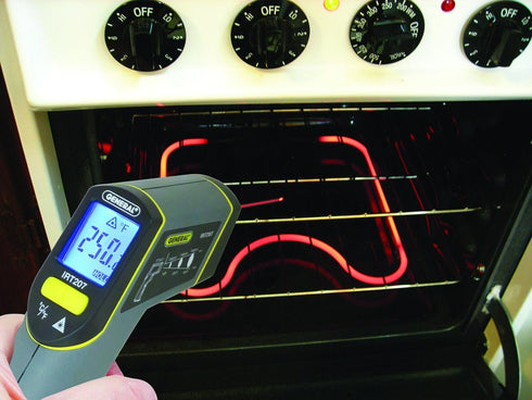 General Tools Non-Contact Digital Laser Temperature Gun, -4 to 608 degrees F, for Cooking, BBQ, Food, Fridge