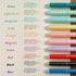 Pastel Ballpoint Pens Colored Ink Retractable - Medium Point 0.7mm Comfortable Grip - Quick Drying, Smearing and Smudging Proof - Smooth Writing by FLEXOFFICE