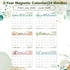 Magnetic Calendar 2024-2026 for Fridge, 2-Year Refrigerator Calendar, 8''x10'' Easy Organizing Calendar