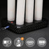 6 Rechargeable Flameless Taper Candles with Charging Station & Remote Timer, Pcs Real Wax LED Taper Candles, Battery