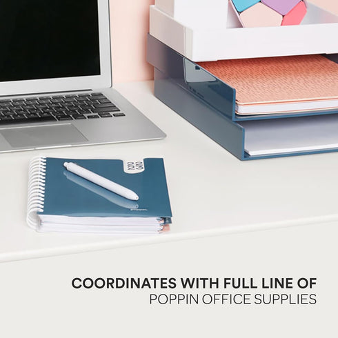Poppin Retractable Gel Pens - Fine Point 0.7mm Tip, Smooth Writing Gel Ink Pens, 12 Pack (White with Black Ink)