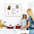 Dry Erase Magnetic White Board, 16" x 12" - Double-Sided Desktop Whiteboard with Stand for Home & School