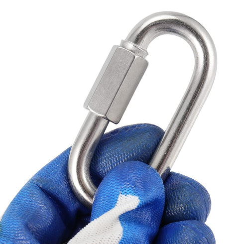 8 Pack M10 Quick Link, Stainless Steel Chain Links Connector, Heavy Duty D Shape for Trailer