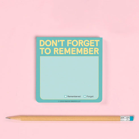 Knock Knock Don't Forget to Remember: Sticky Note Pad