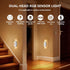 Tcwhniev Set 2, Dimmable Peel and Stick Sconces of Motion Sensor Wall Light Indoor, USB Rechargeable RGB Wall Lamps